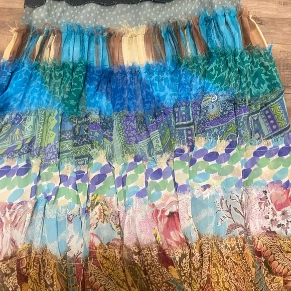 Twenty One Multicolor Patchwork Midi Skirt - Picture 4 of 6